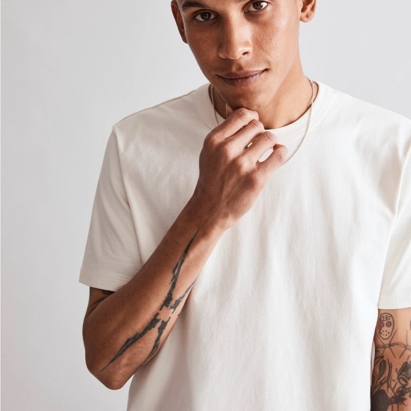 Madewell soft white Garment-Dyed Allday Crewneck Tee - Picture 4 of 5